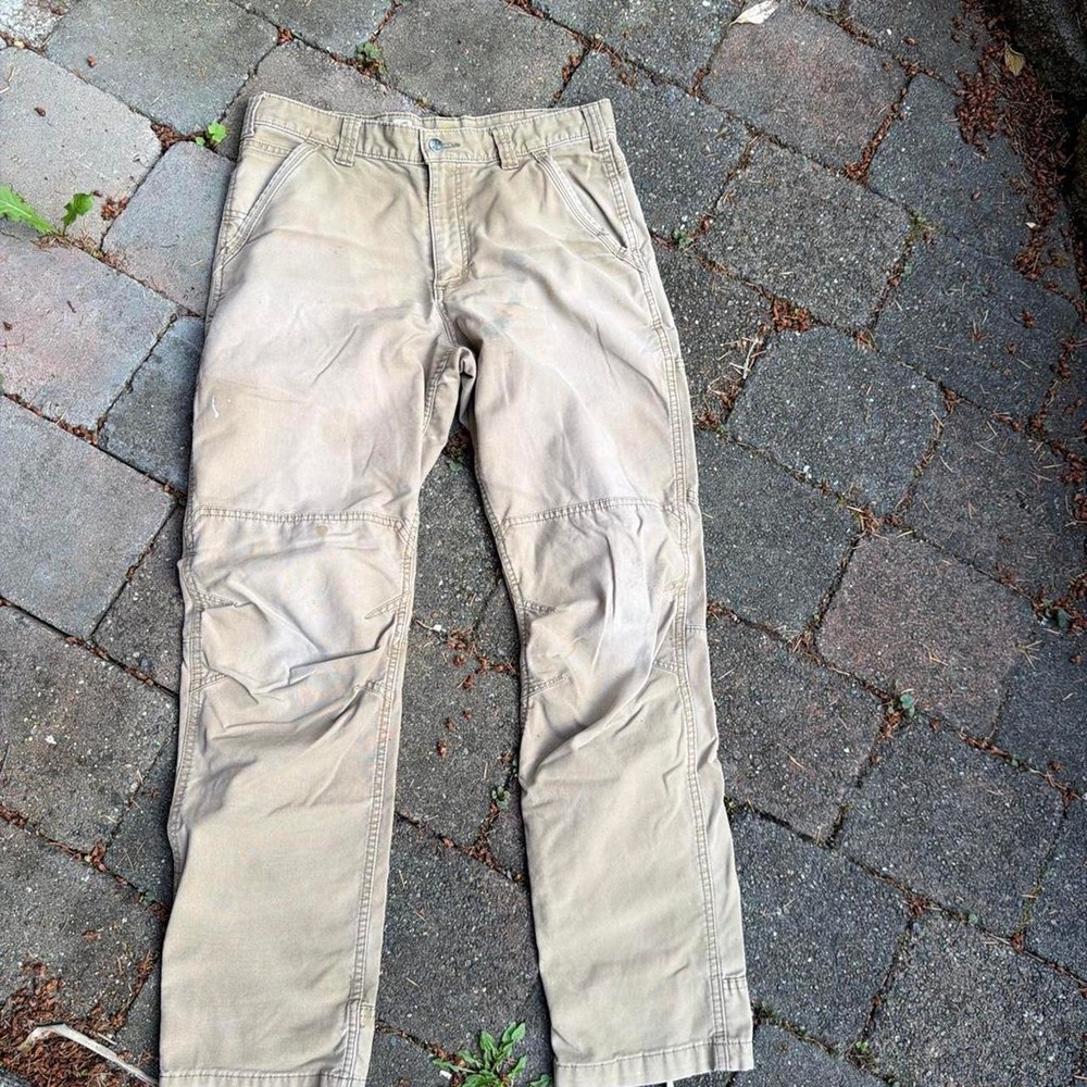 Carhartt tan workpants perfect worn-in workwear vibe